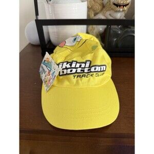 ING NYC Marathon Cap Hat Spongebob Nickelodeon Bikini Bottom Track Club NWT 2007